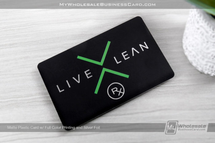 My Wholesale Business Card | Matte Plastic Card With Full Color And Silver Foil Details