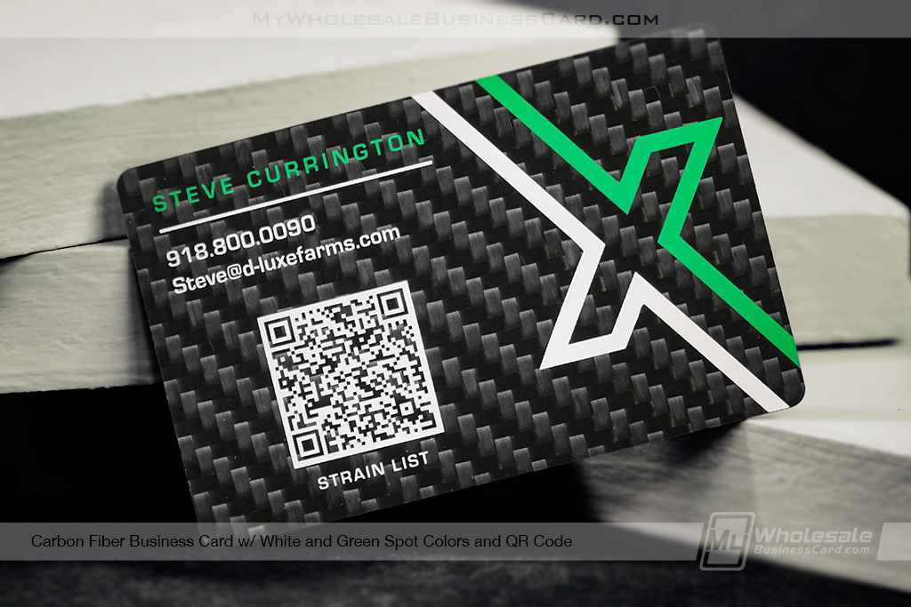My Wholesale Business Card | Carbon Fiber Business Card With Qr Code And 2 Colors