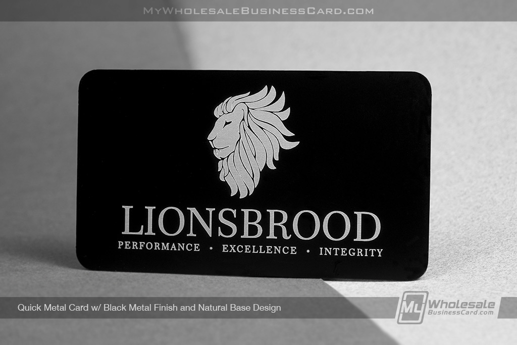 My Wholesale Business Card | Mmbc Quick Black Metal Business Solid Card Design Lionsbrood