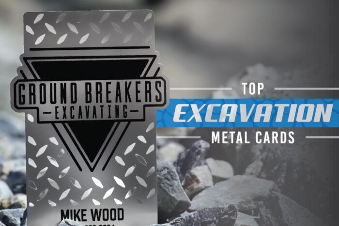 Top Excavation Business Cards - Metal Business Cards | My Wholesale