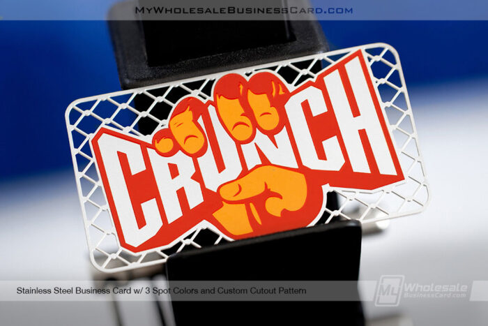 My Wholesale Business Card | Stainless Steel Metal Business Card For Crunch Fitness Coach With Vibrant Colors For Workout