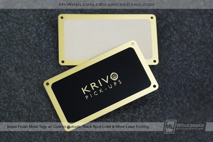 My Wholesale Business Card | Brass Finish Metal Cards