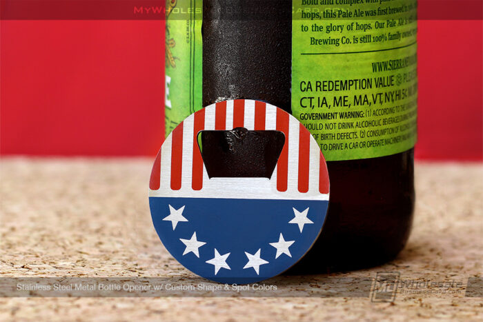 Stainless-Steel-Metal-Bottle-Opener-Spot-Color-American-Flag