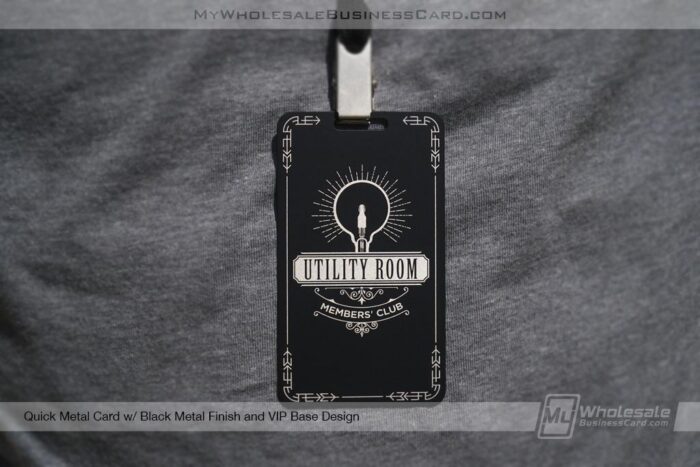 Quick Metal Card Black Metal Finish