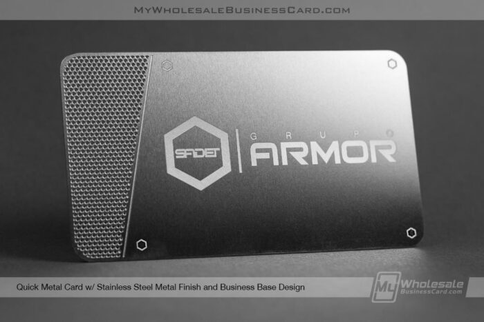 Quick Metal Card Stainless Steel Finish