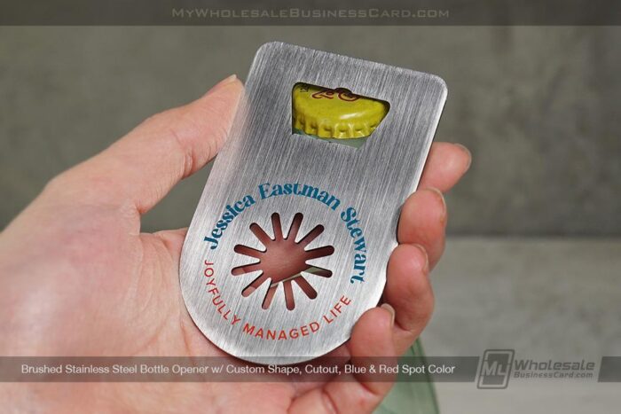 Brushed Steel Bottle Opener