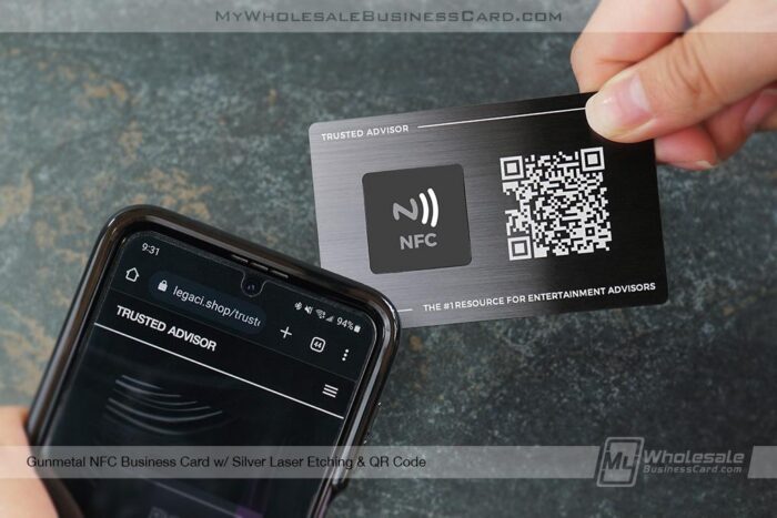 Gunmetal Nfc Business Card