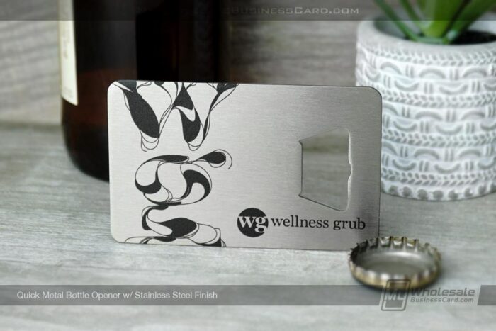 Quick Metal Bottle Opener Stainless Steel