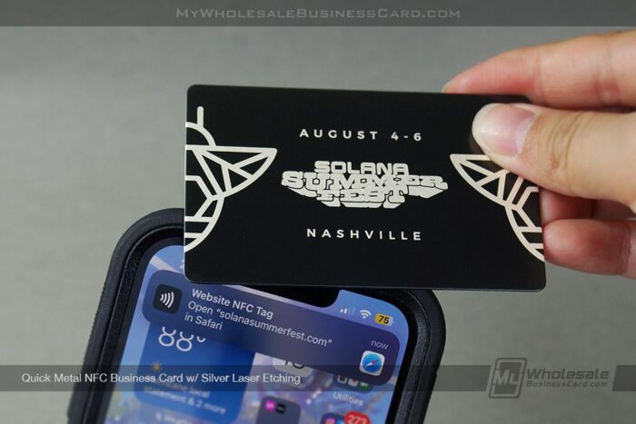 Quick Metal Nfc Business Card