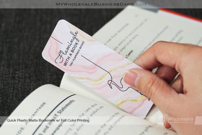 Quick Plastic Matte Bookmark