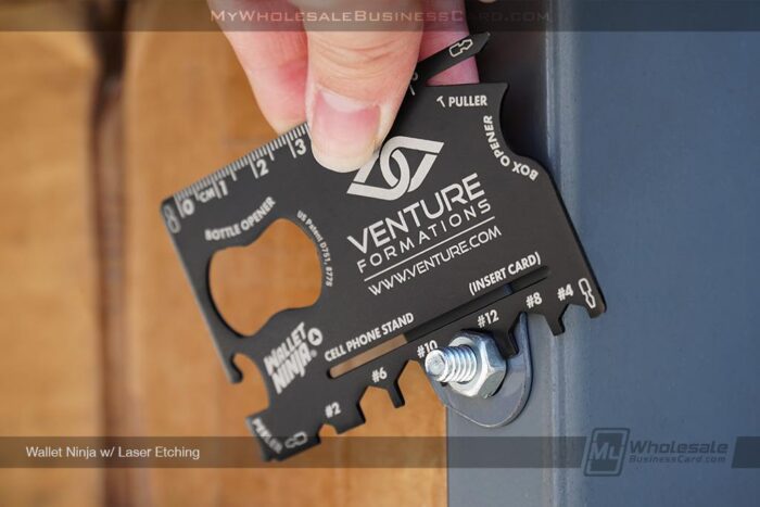 Wallet Ninja Laser Etched