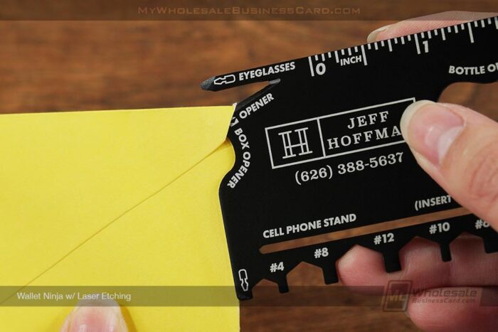 Wallet Ninja Laser Etching