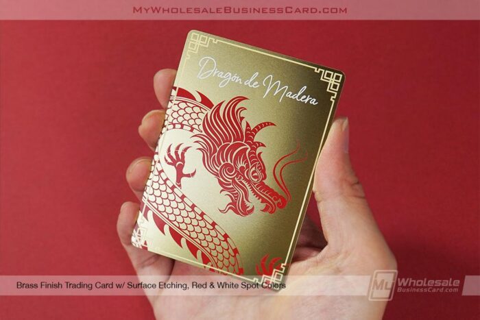 Brass Finish Trading Card
