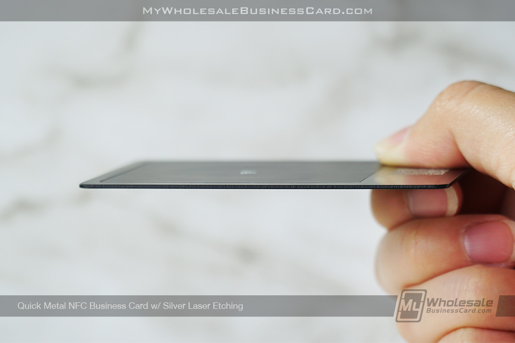 My Wholesale Business Card | Quick Metal Nfc Business Card Silver Laser Etching Thickness