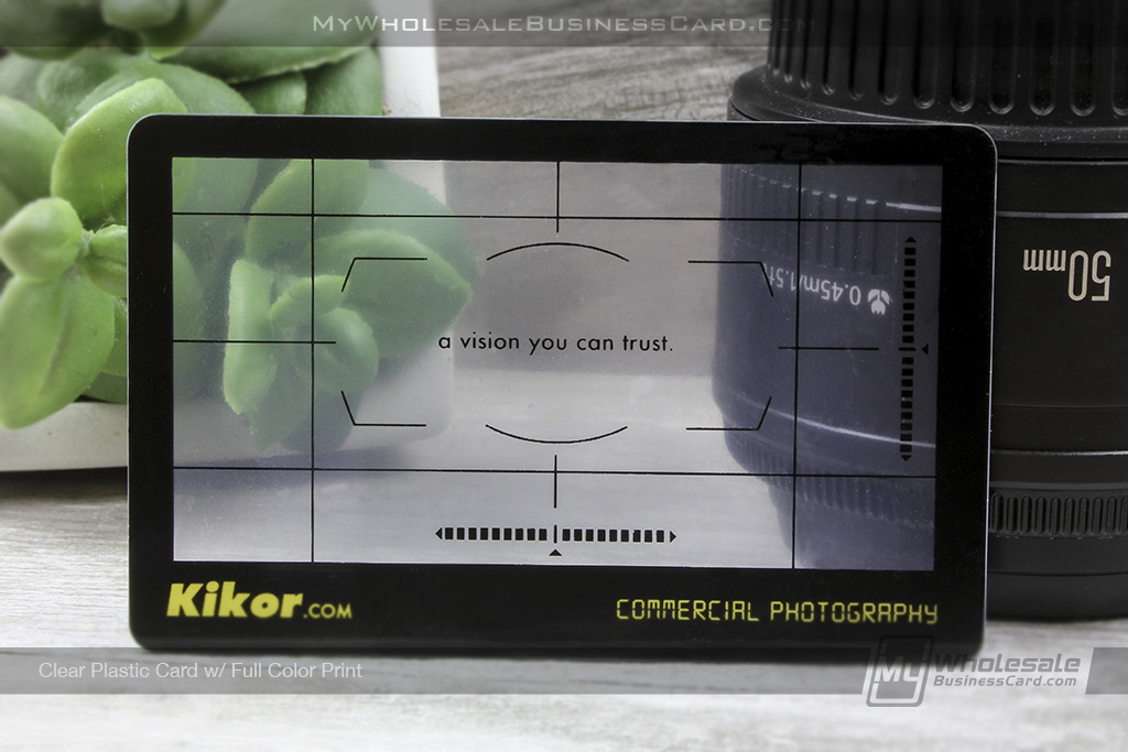Metal Business Cards Vs. Plastic Business Cards Vs. Wood Business Cards: What Should You Recommend? 12 My Wholesale Business Card | Clear Plastic Business Cards With Full Color Print Photo Design