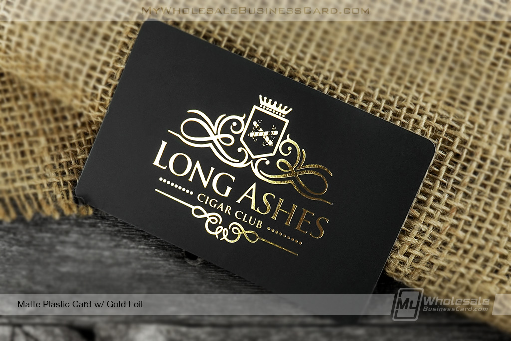 Metal Business Cards Vs. Plastic Business Cards Vs. Wood Business Cards: What Should You Recommend? 6 My Wholesale Business Card | Gold Foil Matte Plastic Card Membership Card Design