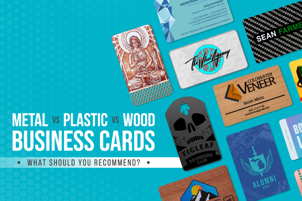 My Wholesale Business Card | Metal Vs Plastic Vs Wood Blog Main Image