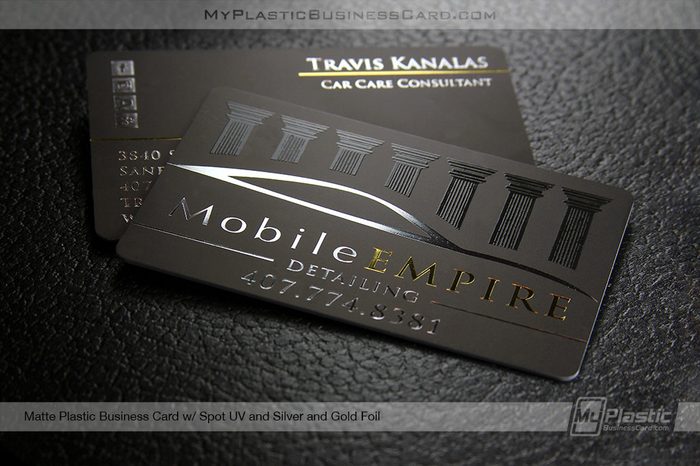 How To Create A Good-Better-Best Specialty Business Card Proposal 5 My Wholesale Business Card | Mpbc Matte Plastic Business Card With Spot Uv Gold Silver Foil 27155