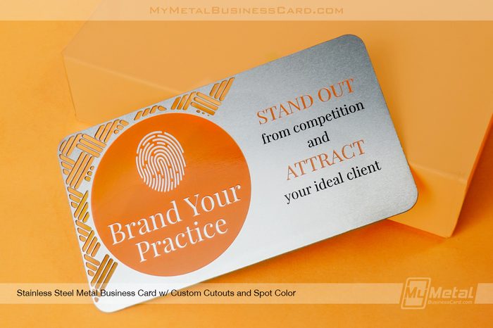 How To Create A Good-Better-Best Specialty Business Card Proposal 7 My Wholesale Business Card | Stainless Steel Business Card Custom Cutouts Brand Your Practice